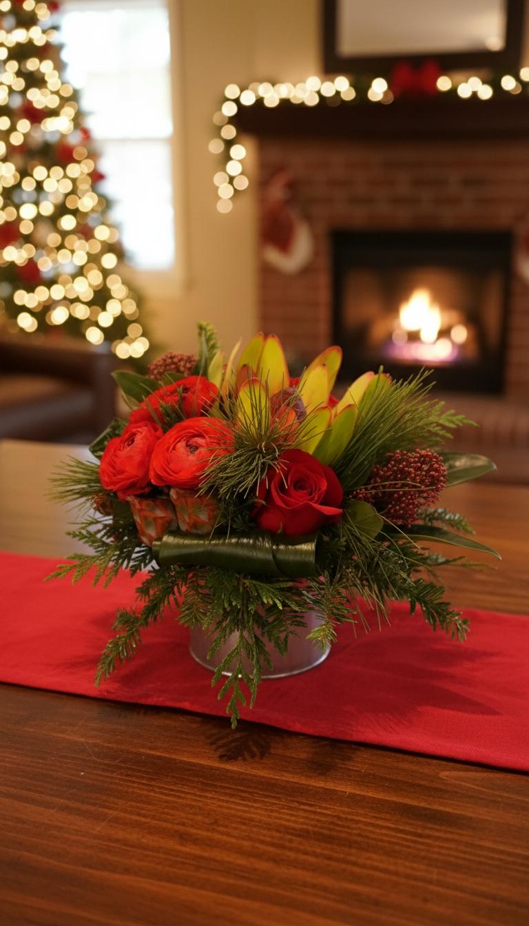 Modern flower arrangement example